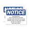 Signmission Dehumidifier Wait Two Minutes Before Turning, 5 in W x Rectangle, Vinyl Decal OS-2PACK-NS-D-35-L-10960 - alternate 1